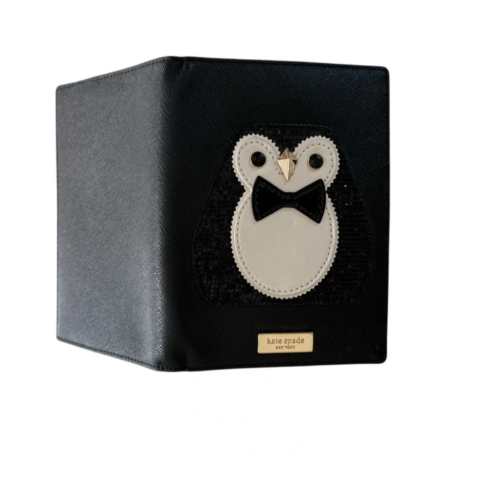 Kate Spade Clifton Lane Neda Frosty penguin wallet and passport holder set